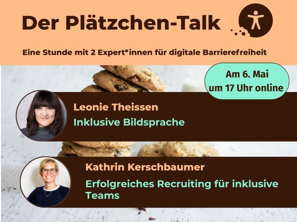 Der Plätzchen-Talk am 6. Mai mit Leonie Theissen und Kathrin Kerschbaumer