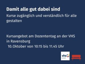 Damit alle gut dabei sind - Kurse zugänglich für alle gestalten